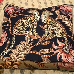 1 Leopard pillow cover w/ print on both sides & side zipper. 20 x 20. Top Seller